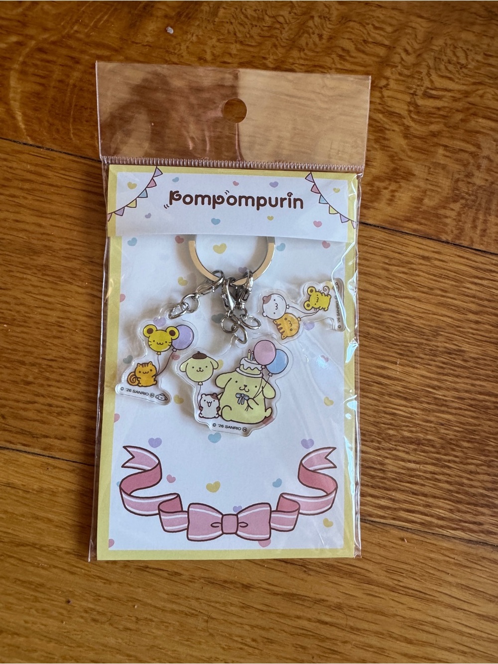 RARE Pompompurin 30th Anniversary Keychain Japan Exclusive